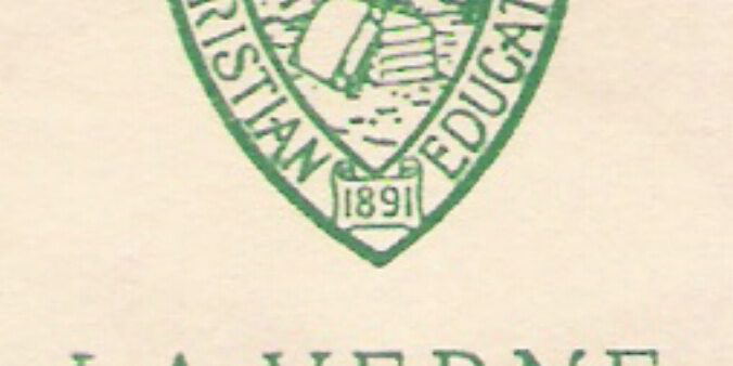 Green La Verne College Ancient Logo