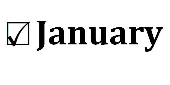 January with checkbox next to it.