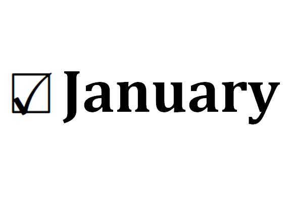 January with checkbox next to it.