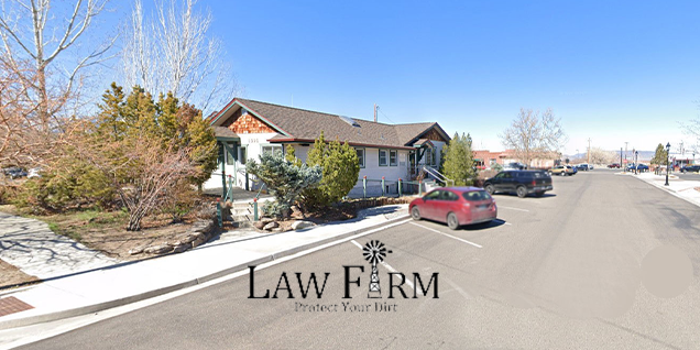 Law-Farm-Announcement Law Farm logo overlay in front of office.